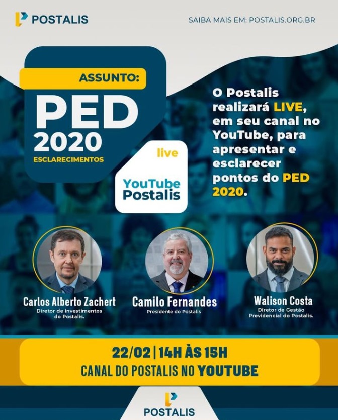 Live do Postalis sobre PED 2020