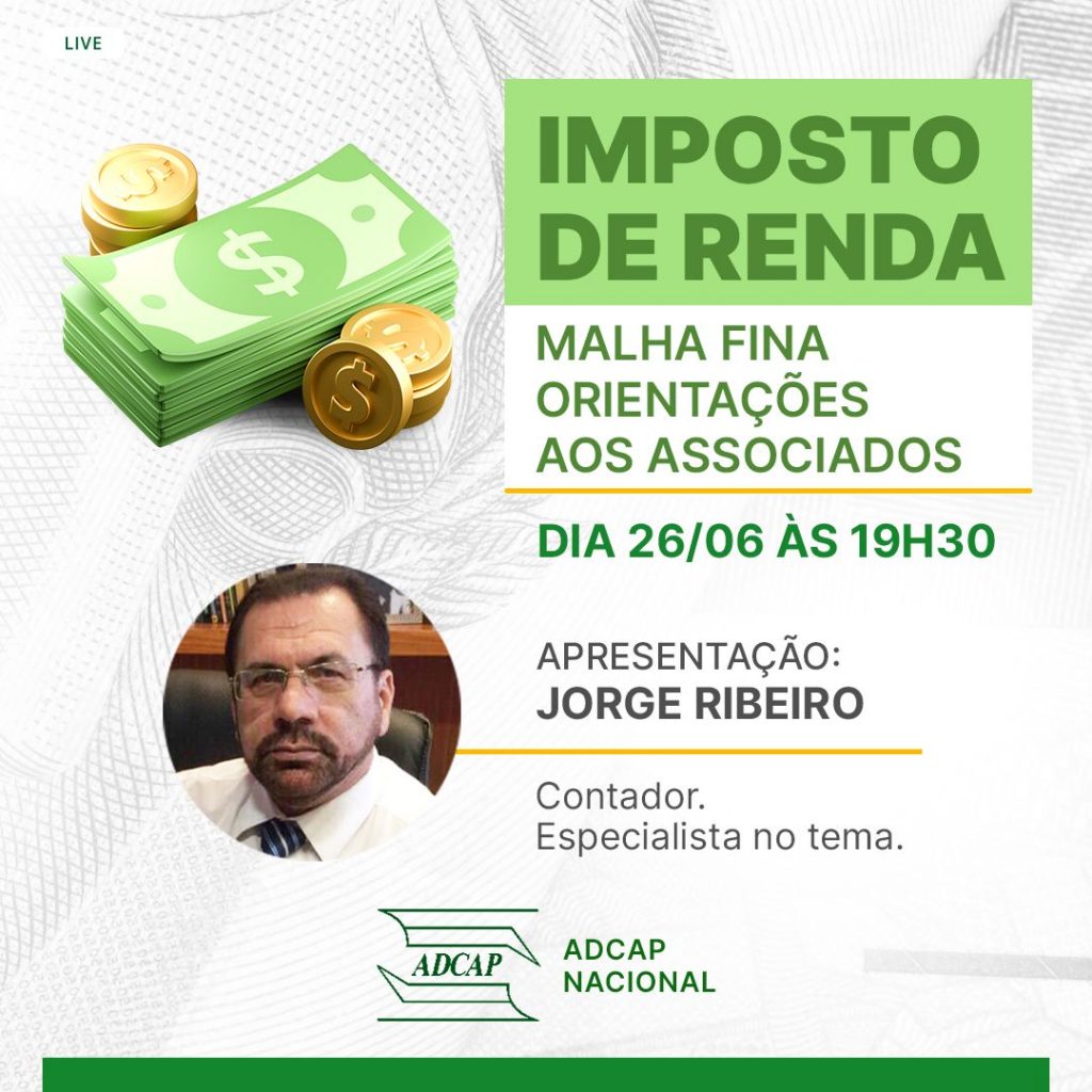 Live: Imposto de Renda, dia 26/06